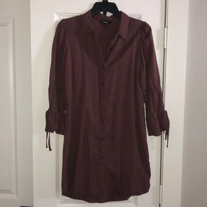 Express Button Down Shirt Dress